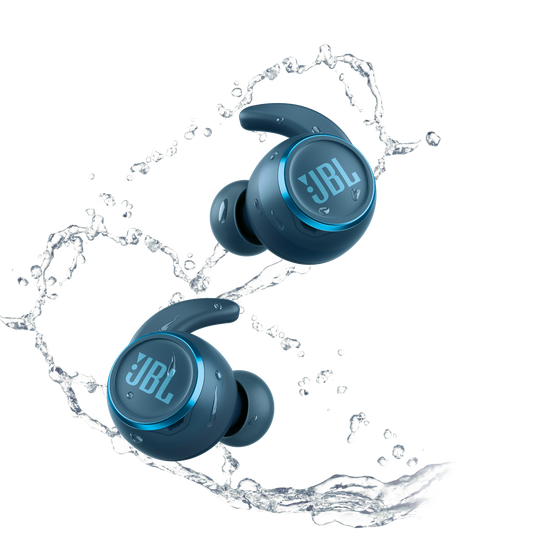 JBL Reflect Mini NC - Blue - Waterproof true wireless Noise Cancelling sport earbuds - Front image number null